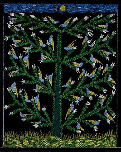Blue Birds in the Tree-Scottie Wilson ca 1960
